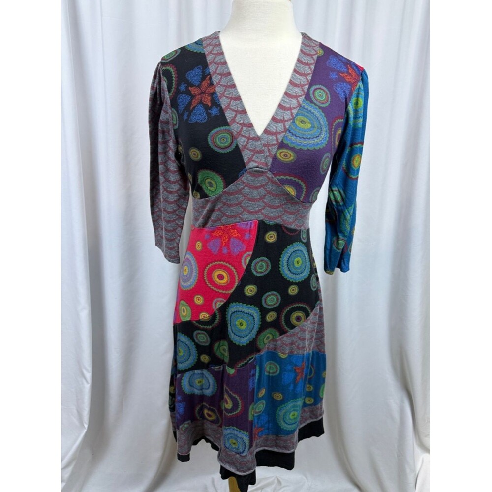 The Pyramid Collection Funky V-Neck Dress,